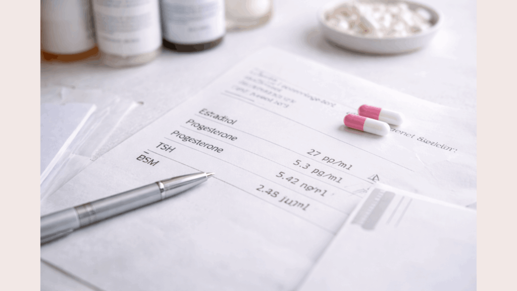 Hormonwerte Estradiol Progesteron TSH Kinderwunsch Eizellspende Laboranalyse Frau